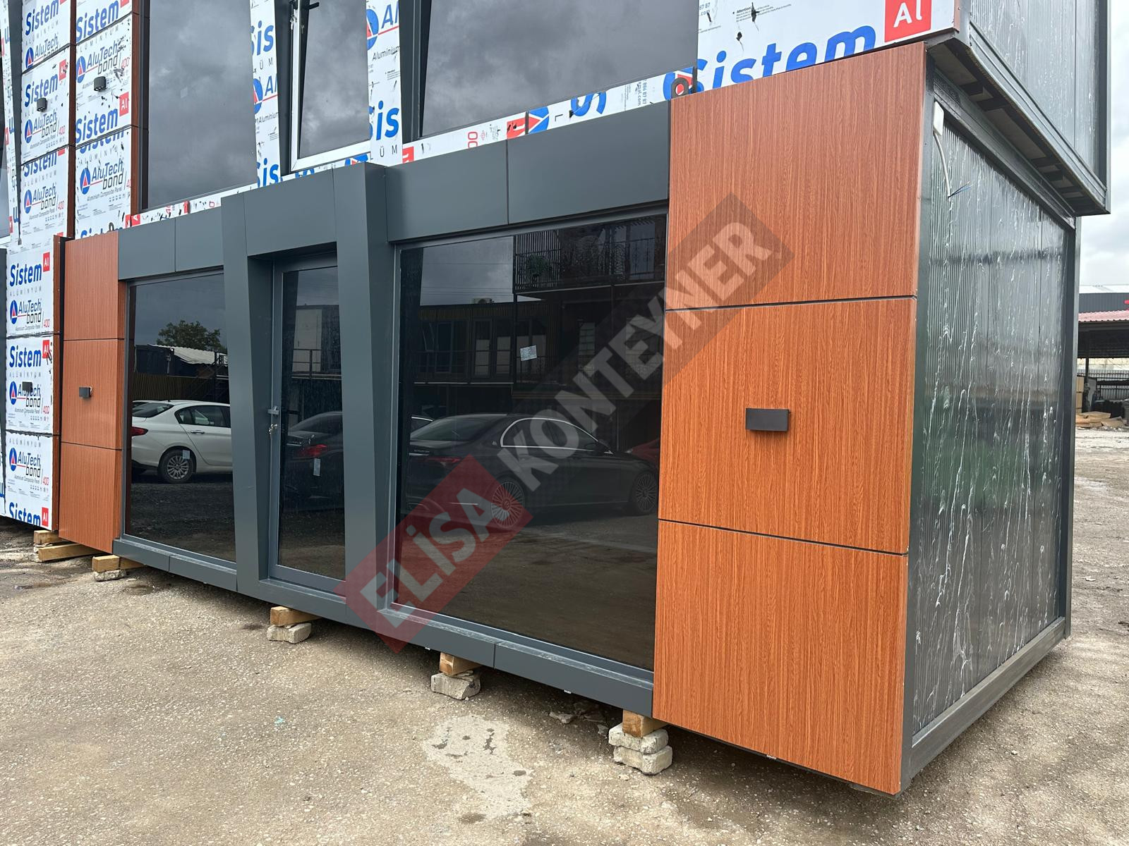 ÖZEL KOMPOZİTLİ TEK ODA WC MUTFAKLI OFİS YAPI görseli 11